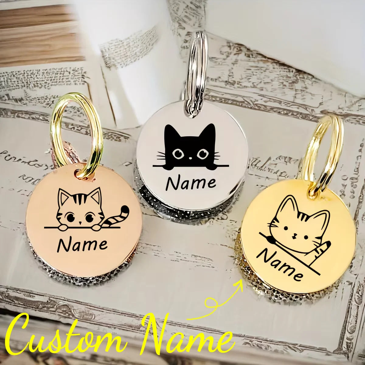 Médaille d’identification personnalisée pour chien et chat